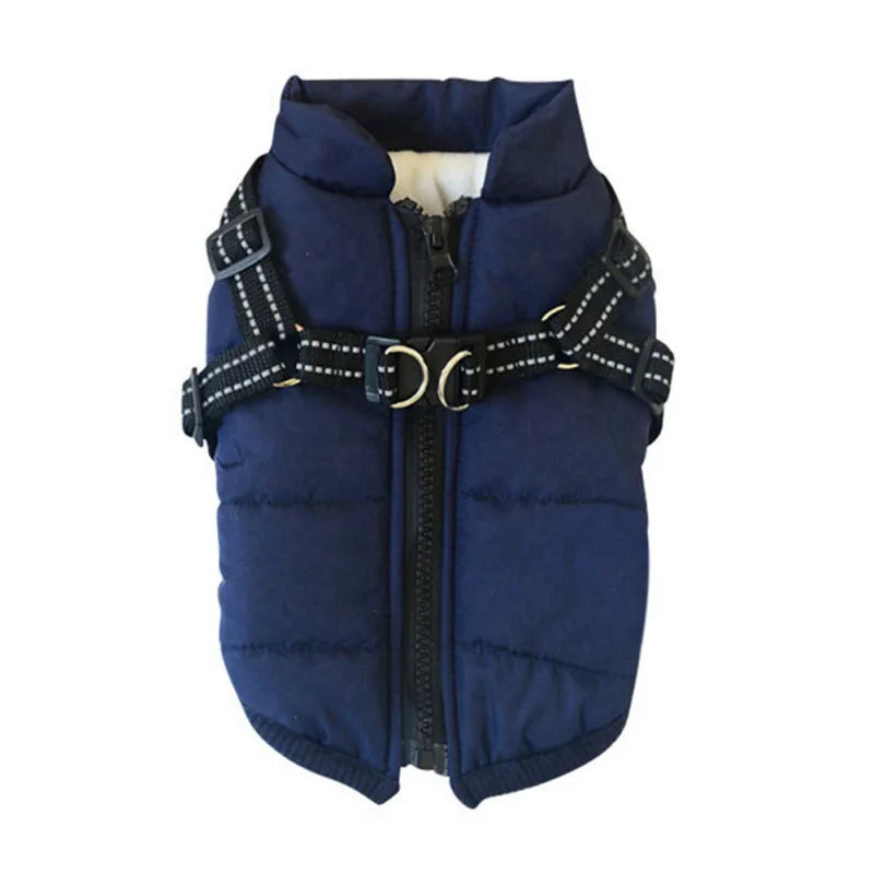 Waterproof Pet Jacket with Built-In Harness