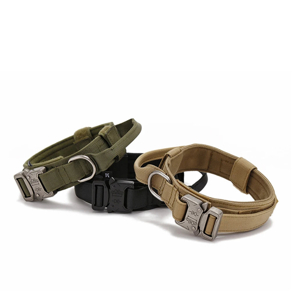 Reflective Tactical Dog Collar & Leash