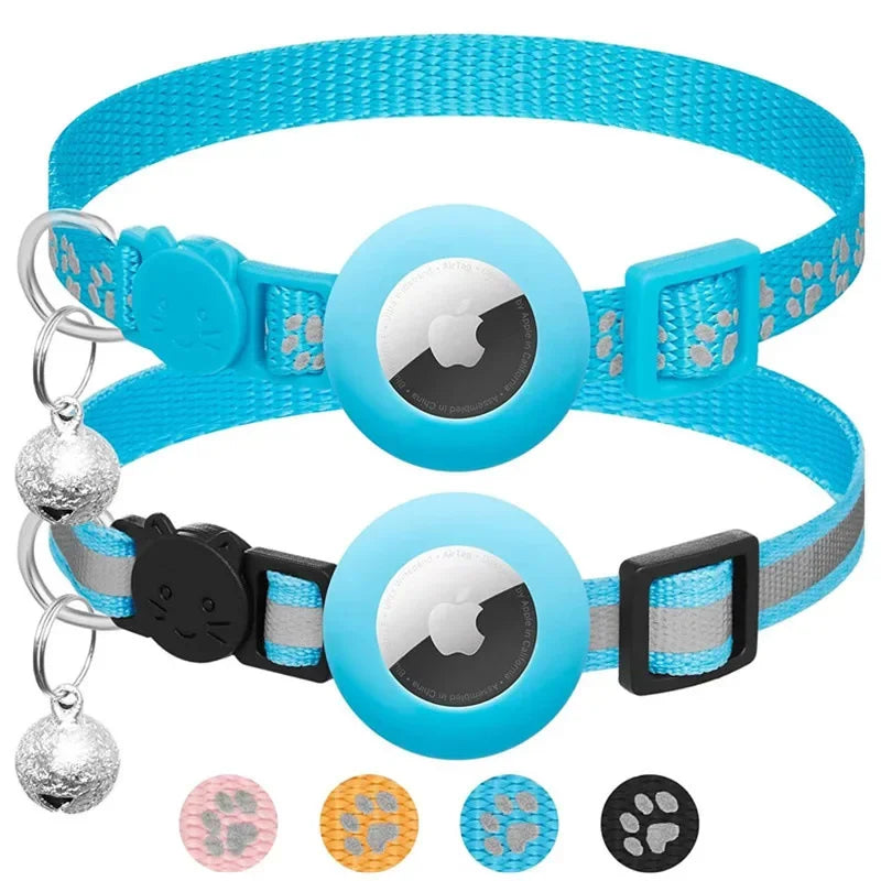 Pet Collar Compatible with Apple Airtag with Bell