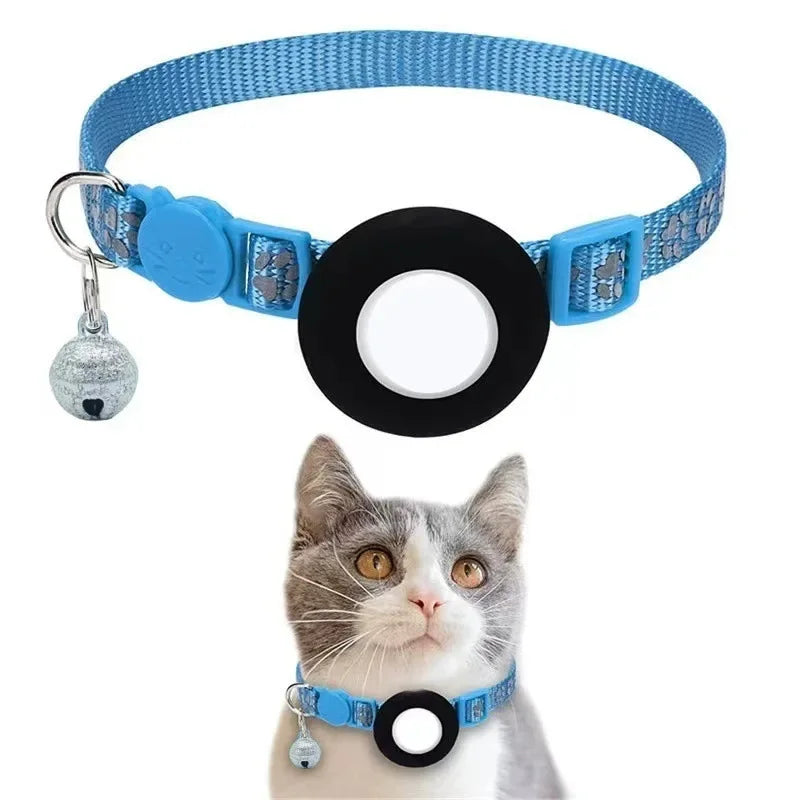 Pet Collar Compatible with Apple Airtag with Bell