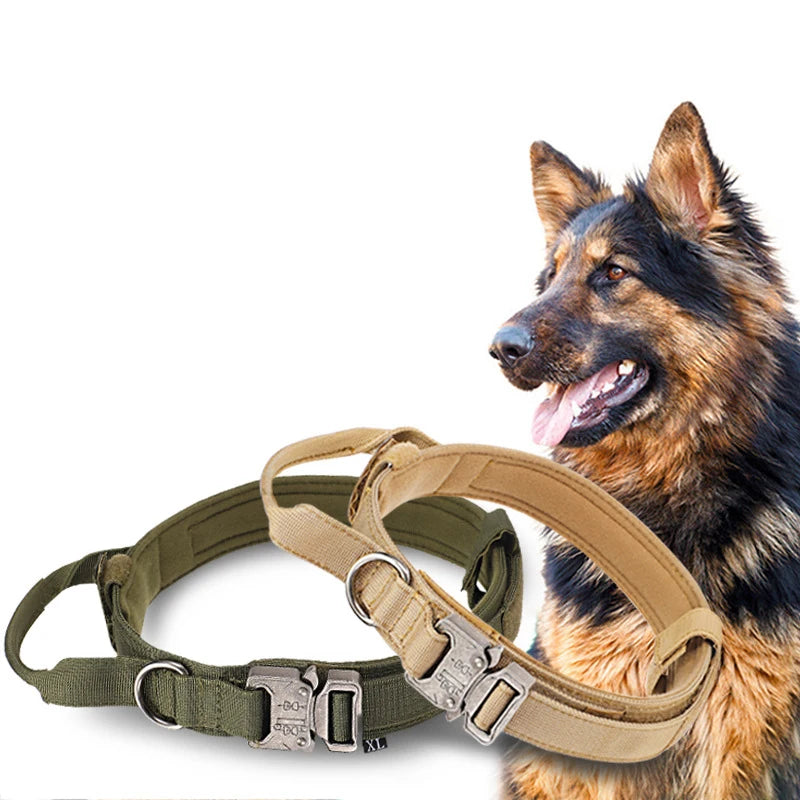 Reflective Tactical Dog Collar & Leash