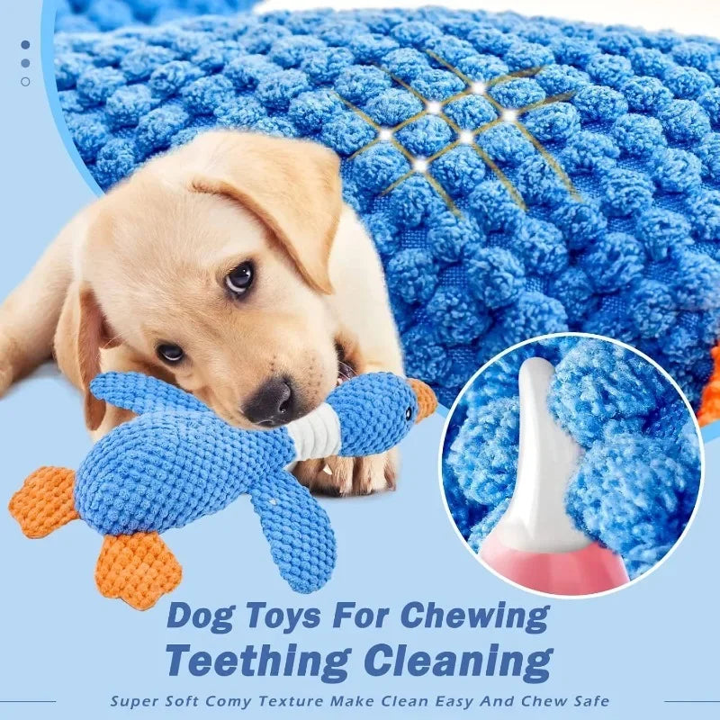 Blue goose dog toy