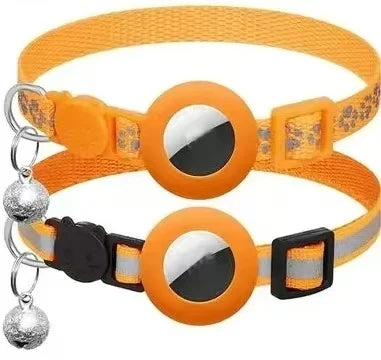 Pet Collar Compatible with Apple Airtag with Bell