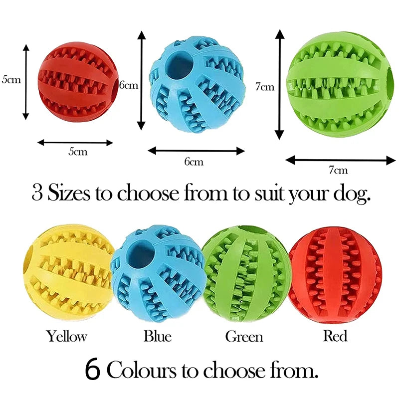 Interactive Rubber Balls for Pets