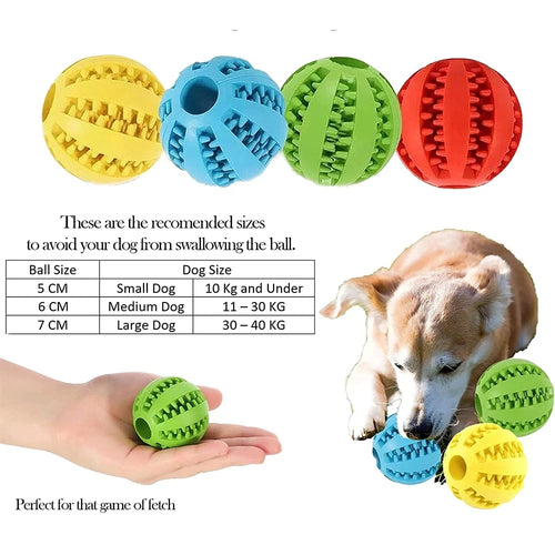 Interactive Rubber Balls for Pets