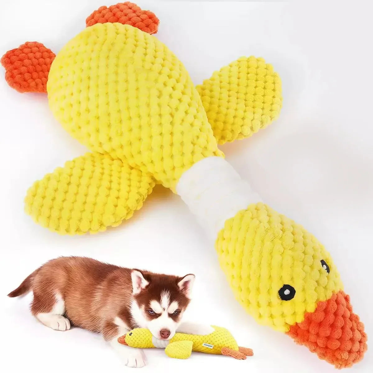 Blue goose dog toy