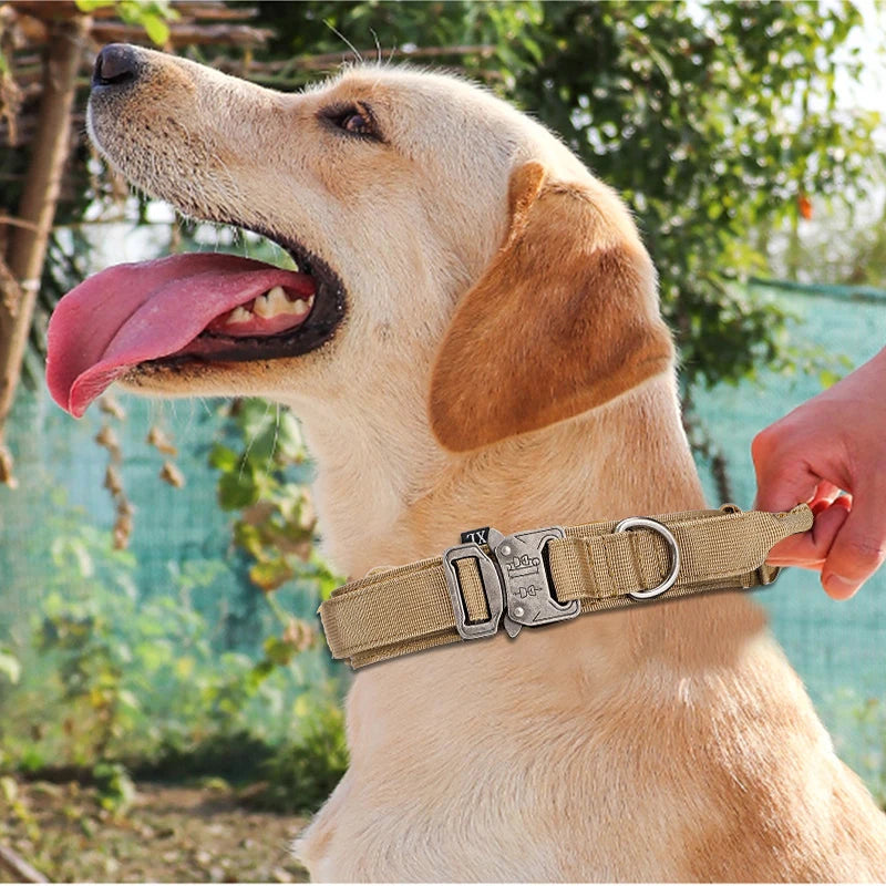 Reflective Tactical Dog Collar & Leash