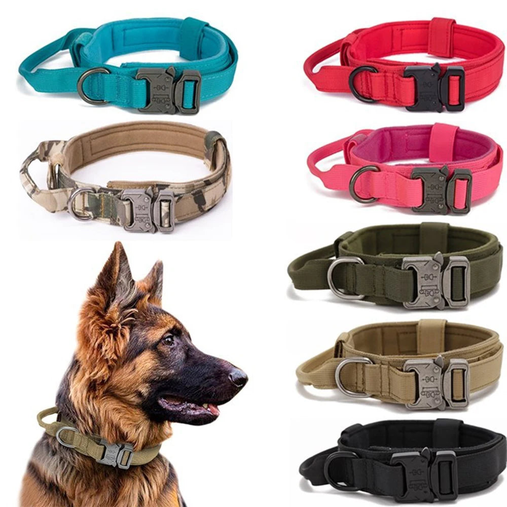 Reflective Tactical Dog Collar & Leash
