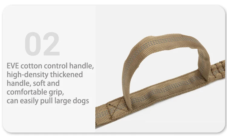 Reflective Tactical Dog Collar & Leash